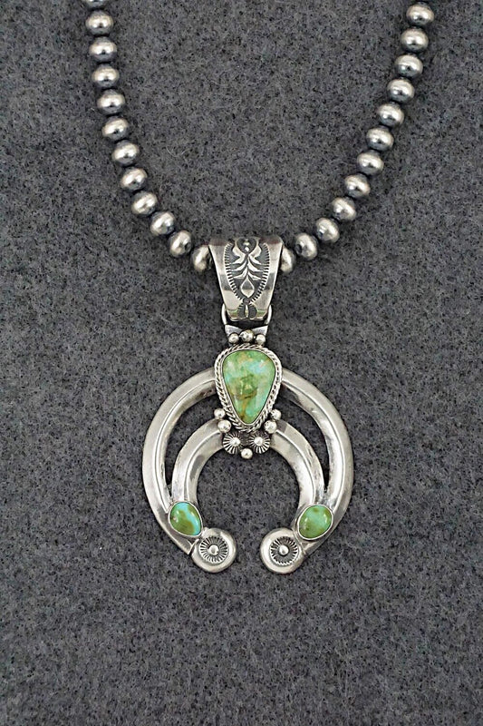 Turquoise & Sterling Silver Necklace - Paige Gordon