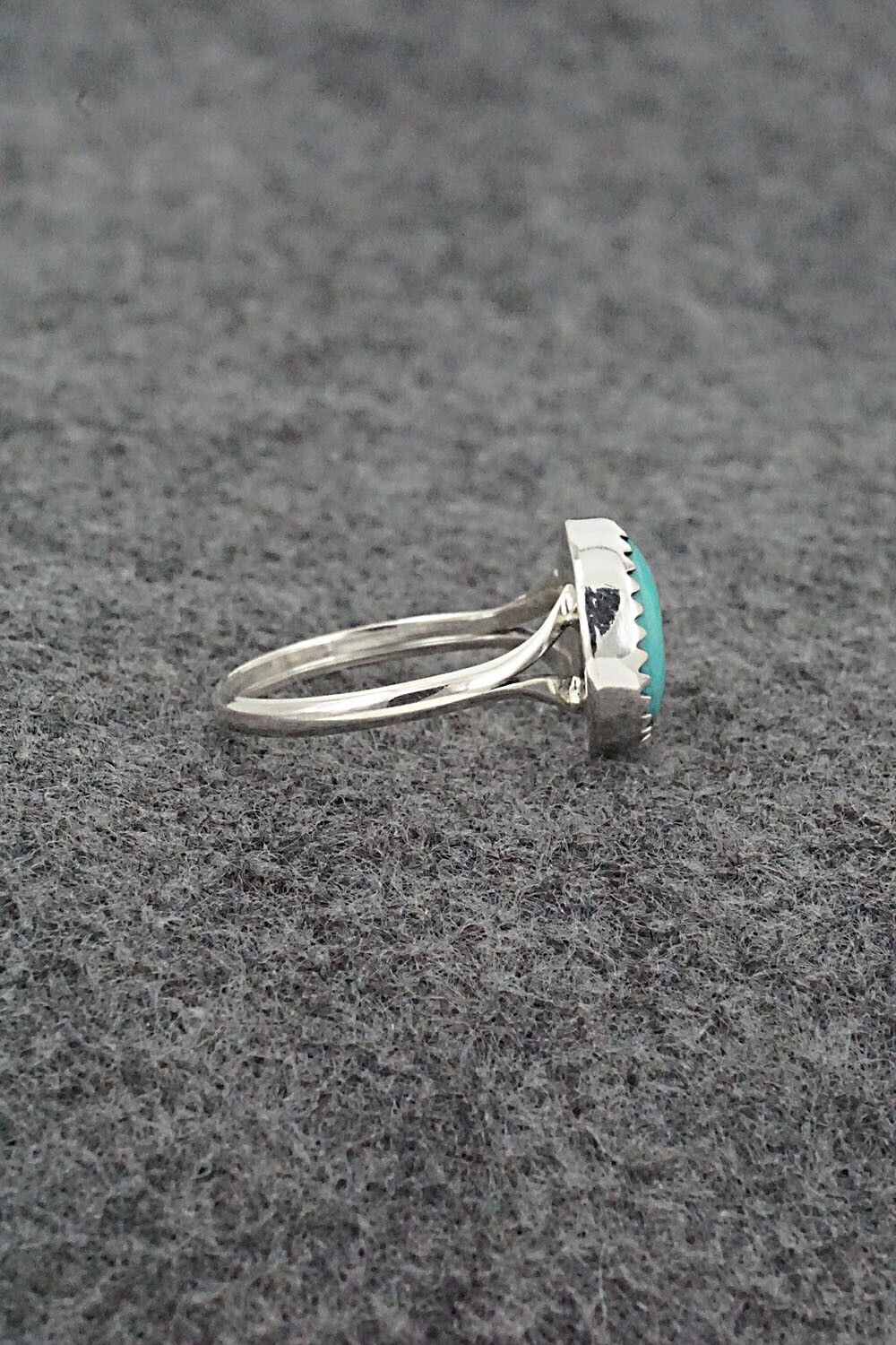 Turquoise & Sterling Silver Ring - Betty Hawthorne - Size 6.75