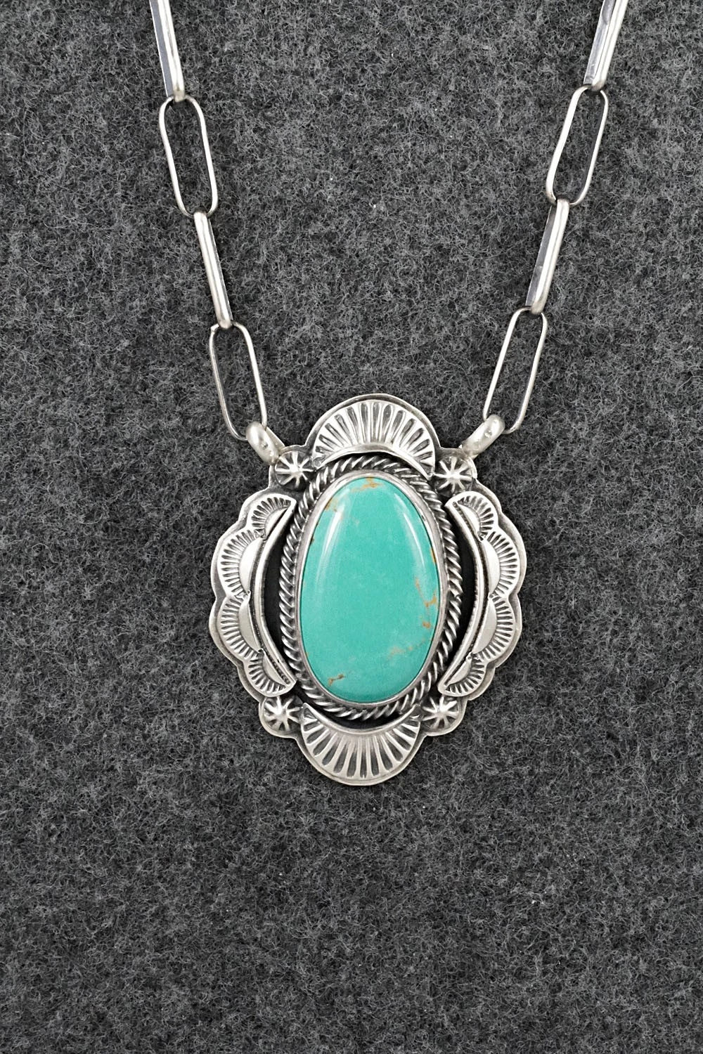 Turquoise & Sterling Silver Necklace - Randy Boyd