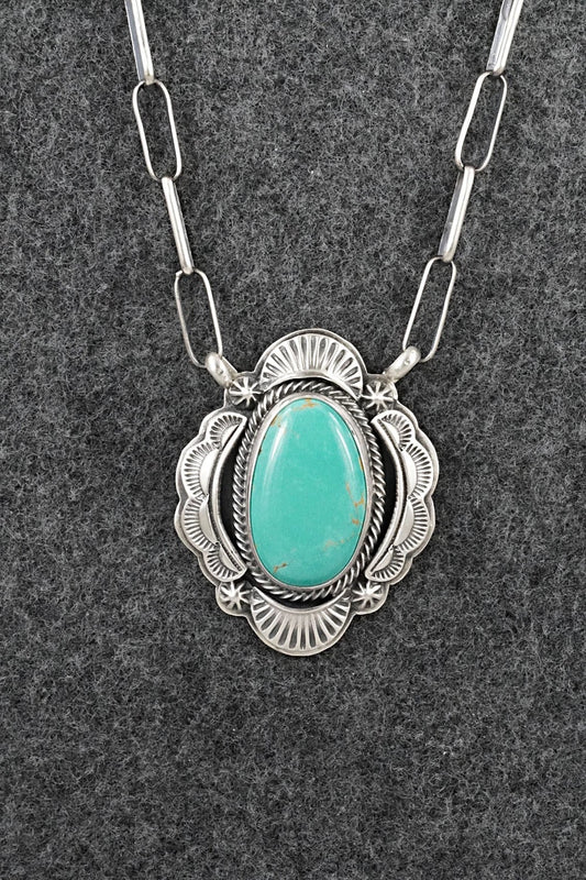 Turquoise & Sterling Silver Necklace - Randy Boyd
