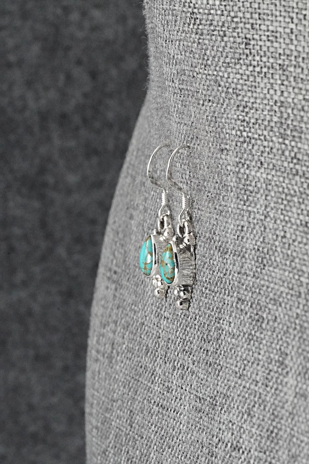 Turquoise and Sterling Silver Earrings - Sharon McCarthy