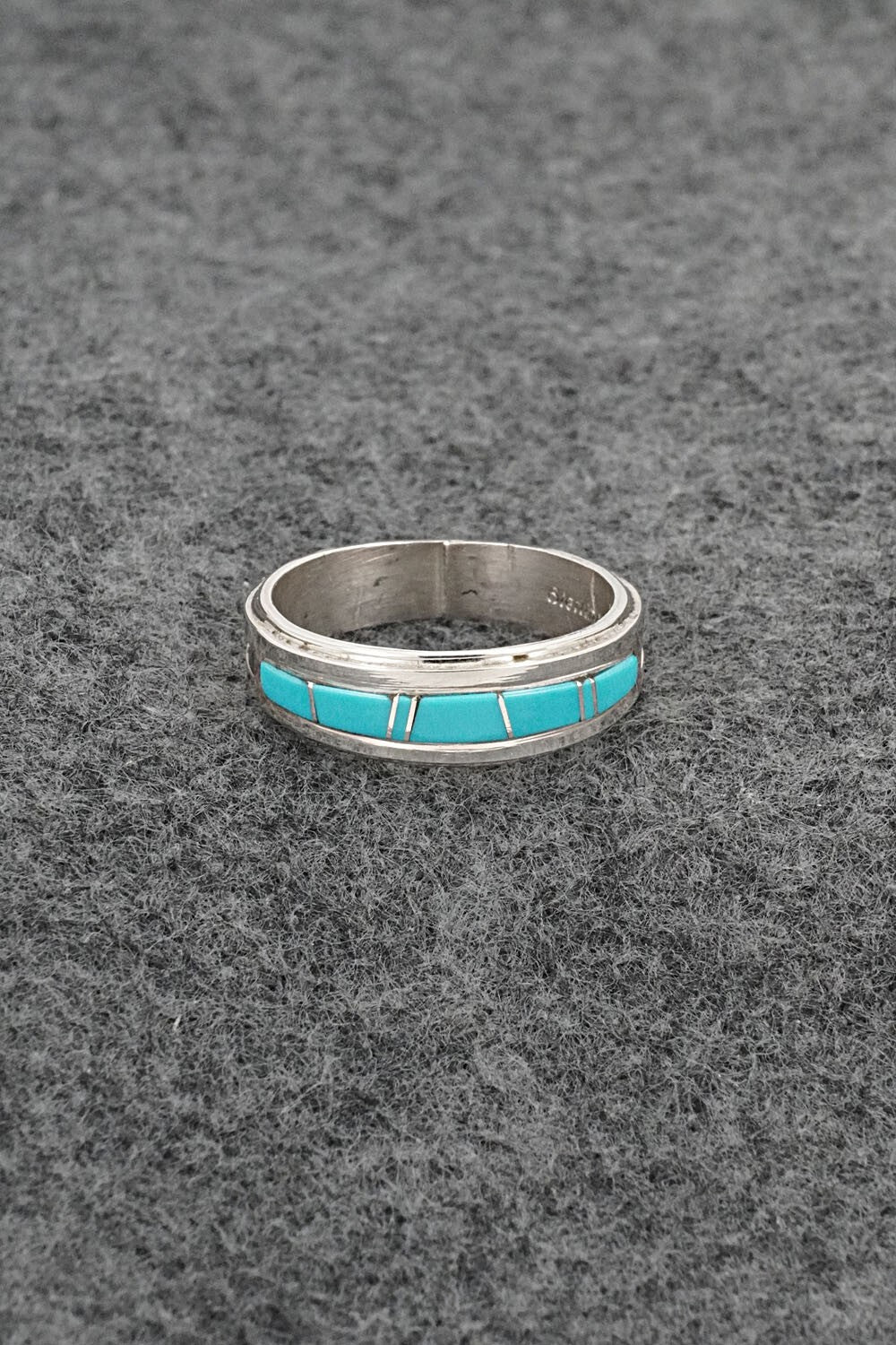 Turquoise & Sterling Silver Ring - Wilbert Muskett Jr. - Size 9.5