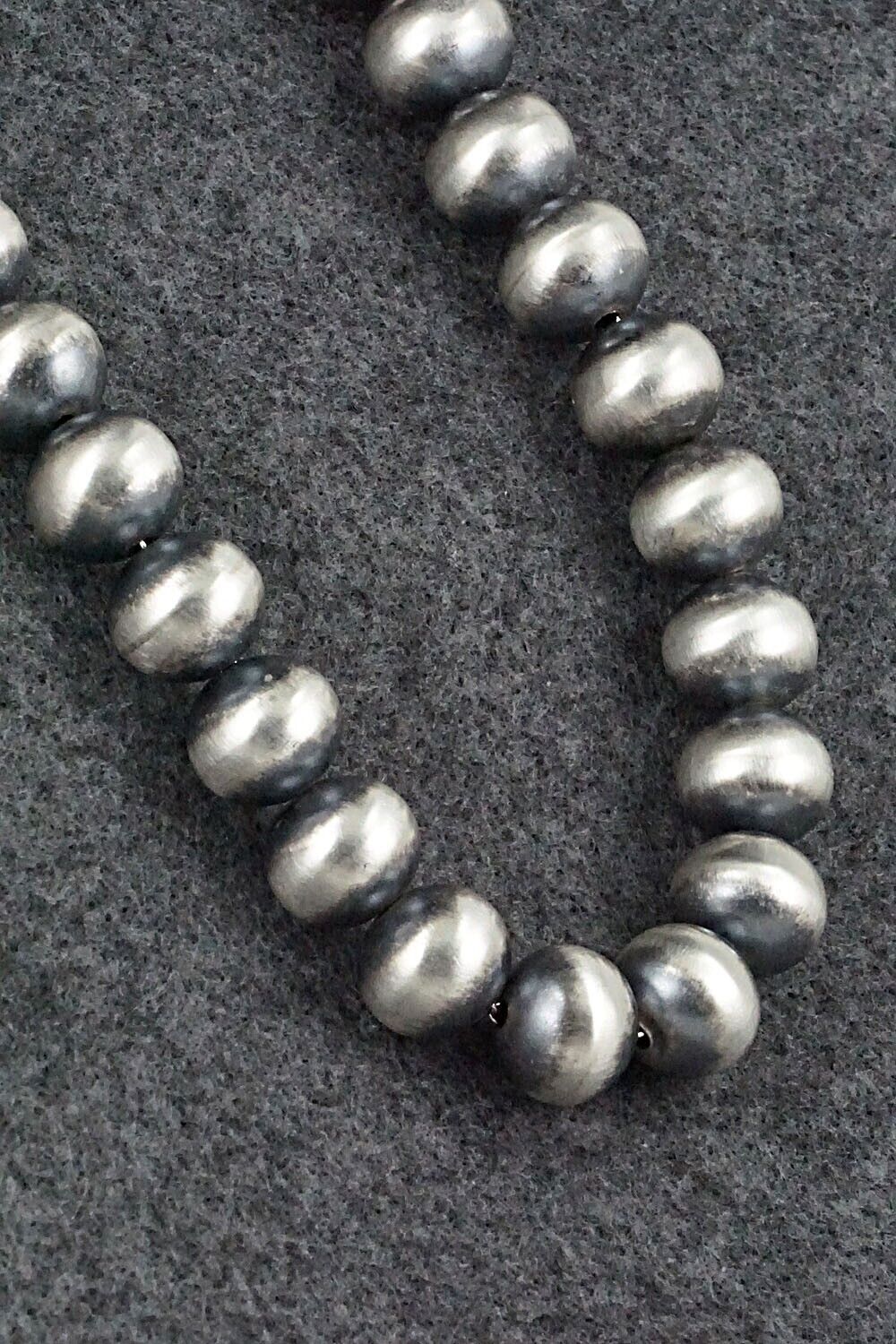 Sterling Silver Navajo Pearl Necklace - Bryannen Halwood