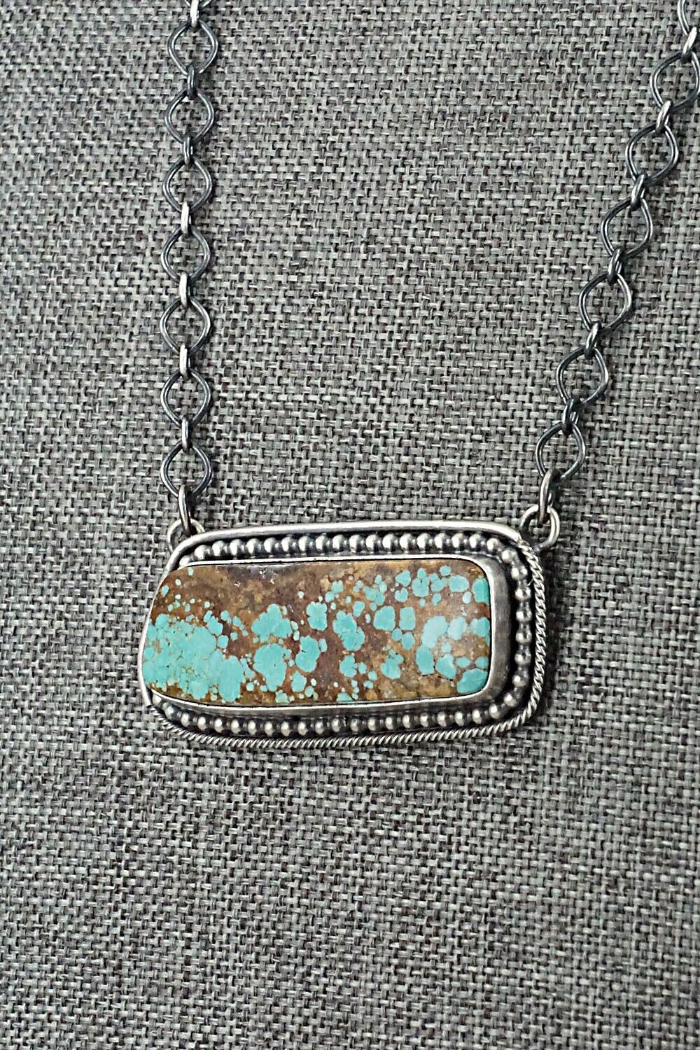 Turquoise & Sterling Silver Necklace - Darrin Livingston