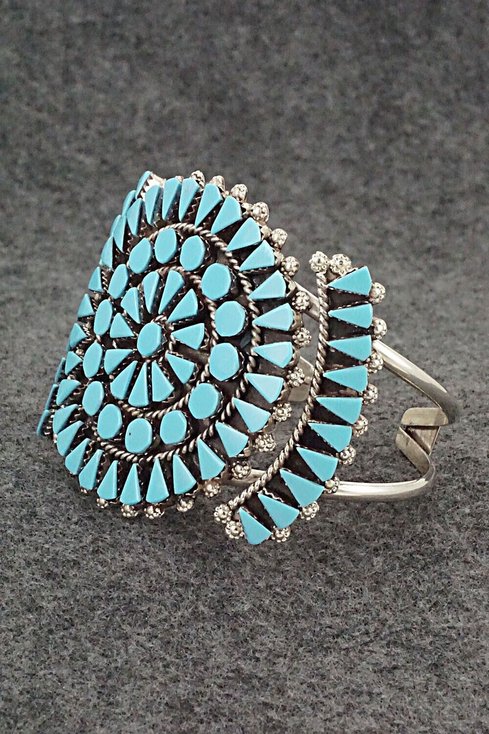 Turquoise & Sterling Silver Bracelet - Merlinda Chavez