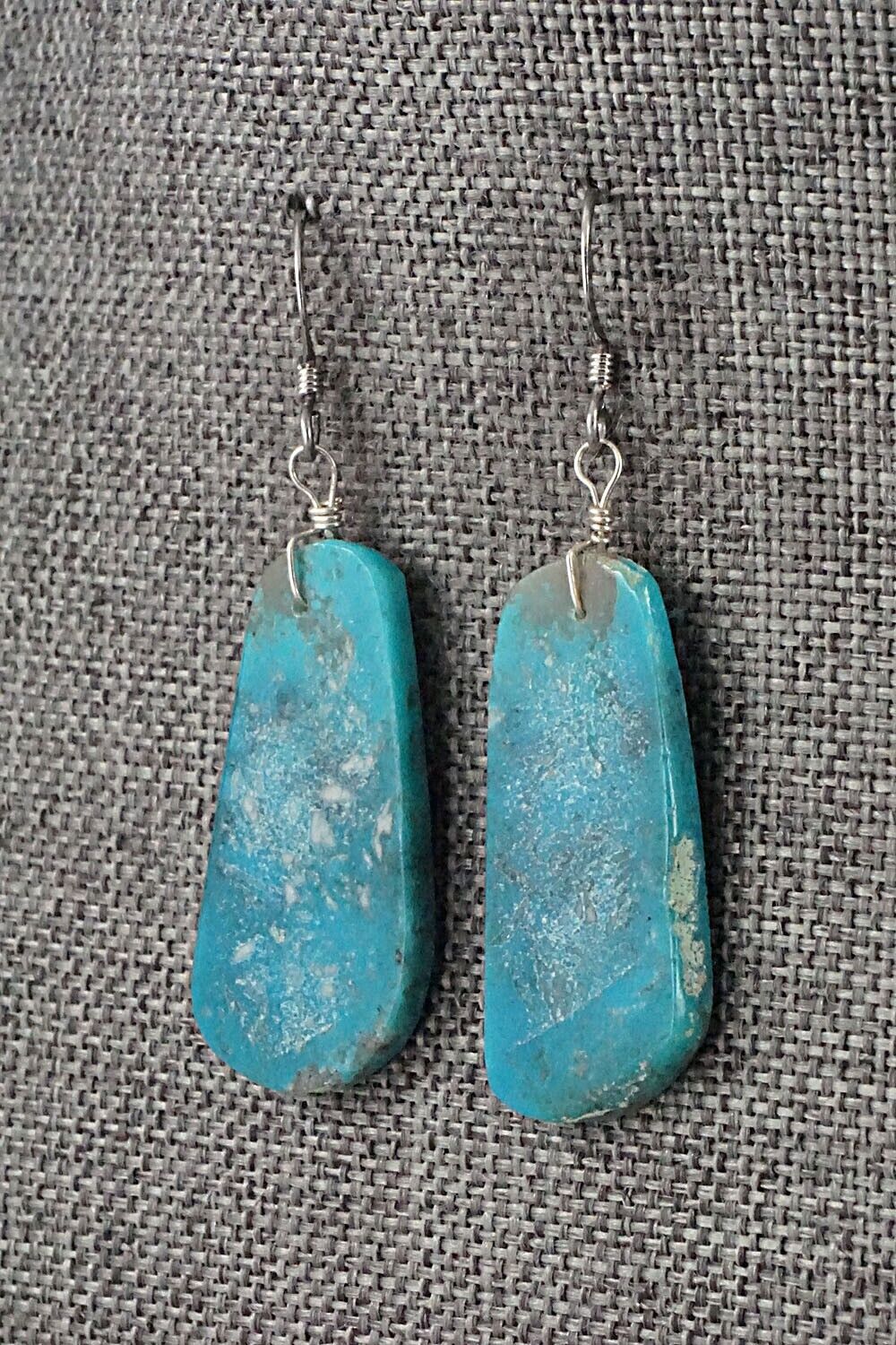 Turquoise & Sterling Silver Earrings - Joe Garcia
