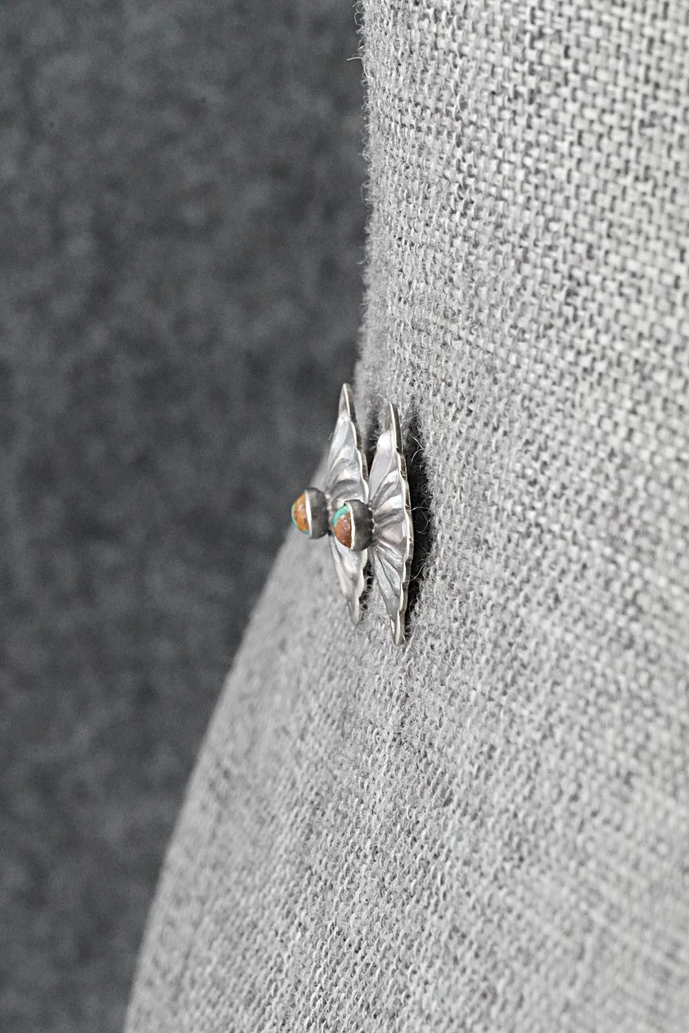 Turquoise & Sterling Silver Earrings - Terry Charlie