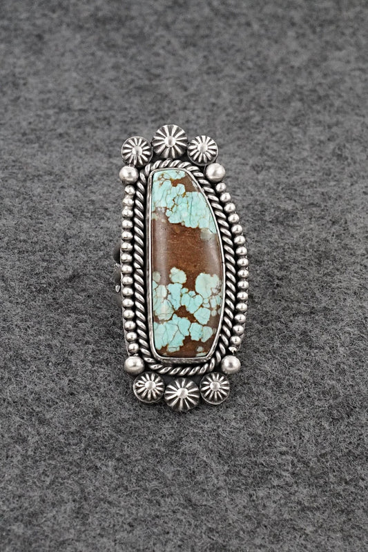 Turquoise & Sterling Silver Ring - Michael Calladitto - Size 9