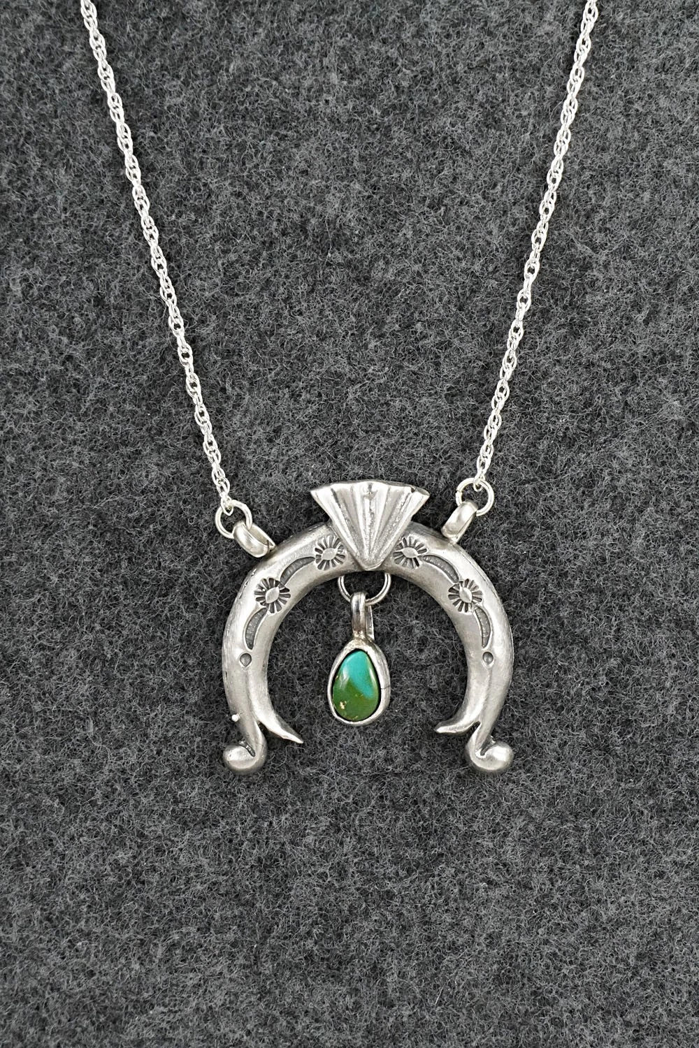 Turquoise & Sterling Silver Necklace - Gary Shorty