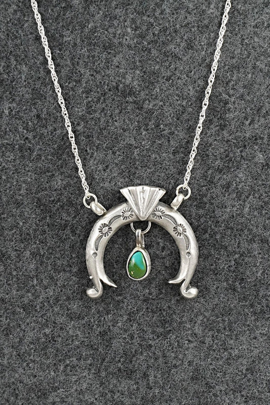 Turquoise & Sterling Silver Necklace - Gary Shorty
