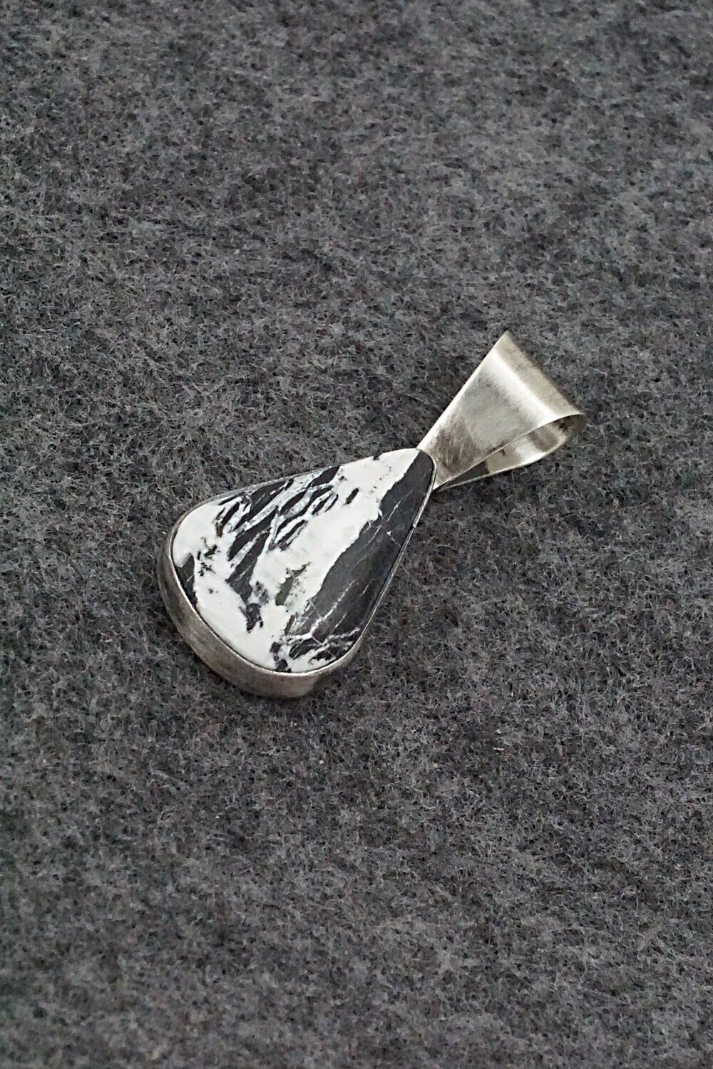 White Buffalo & Sterling Silver Pendant - Fred Guerro