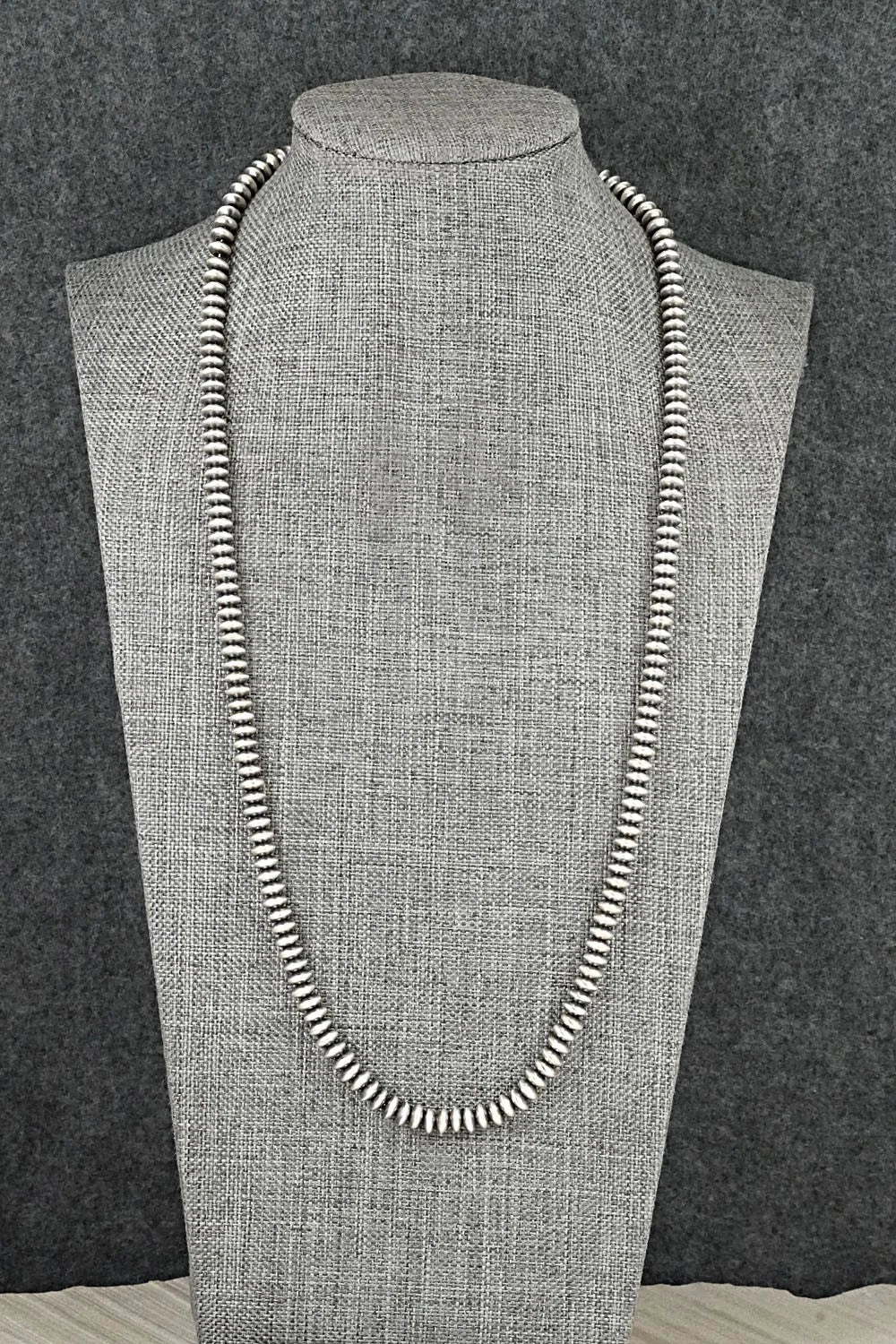 Sterling Silver Navajo Pearl Necklace 22" - Bryannen Halwood