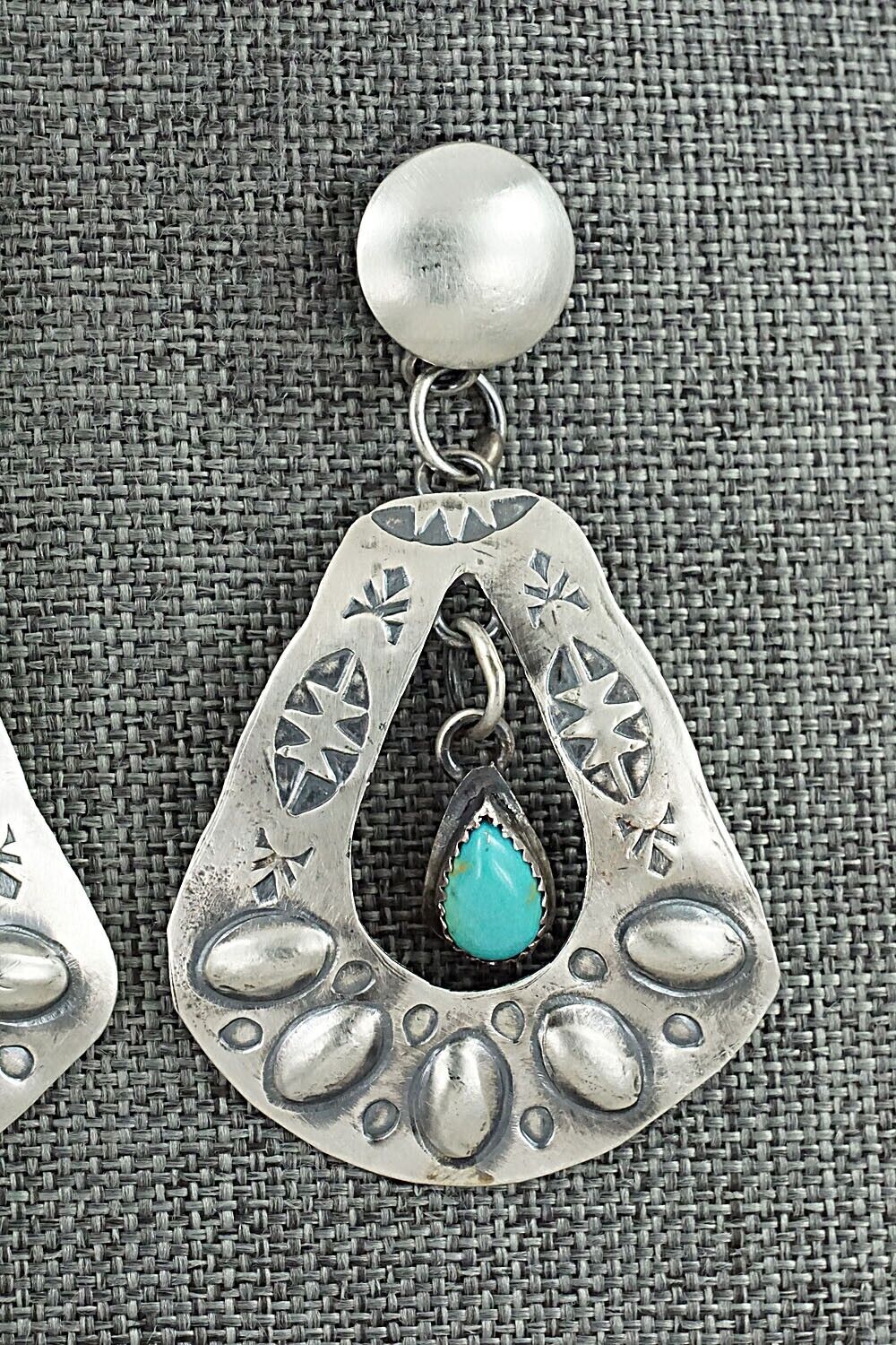 Turquoise & Sterling Silver Earrings - Gabrielle Yazzie