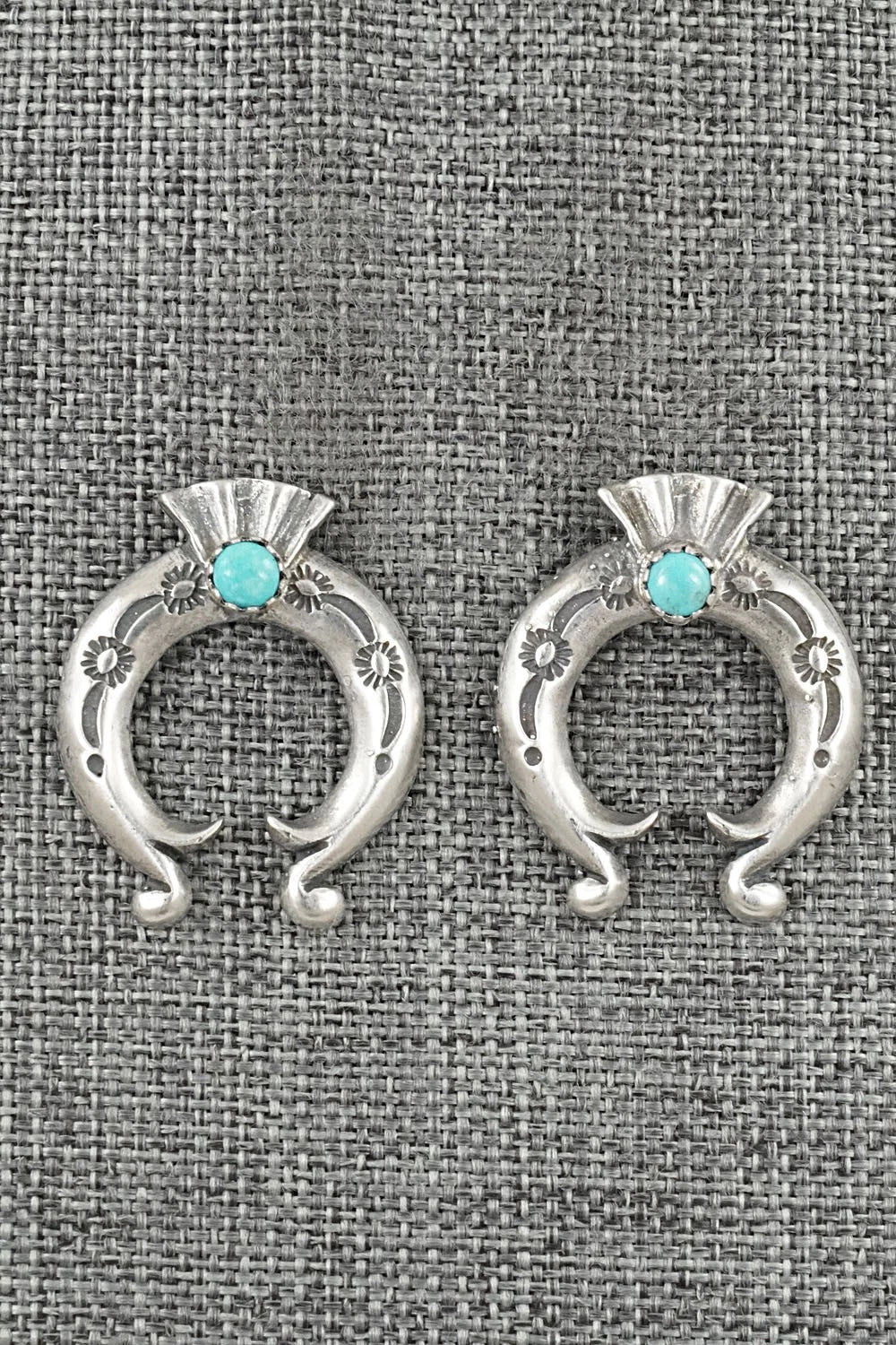 Turquoise & Sterling Silver Earrings - Adrienne Gordon