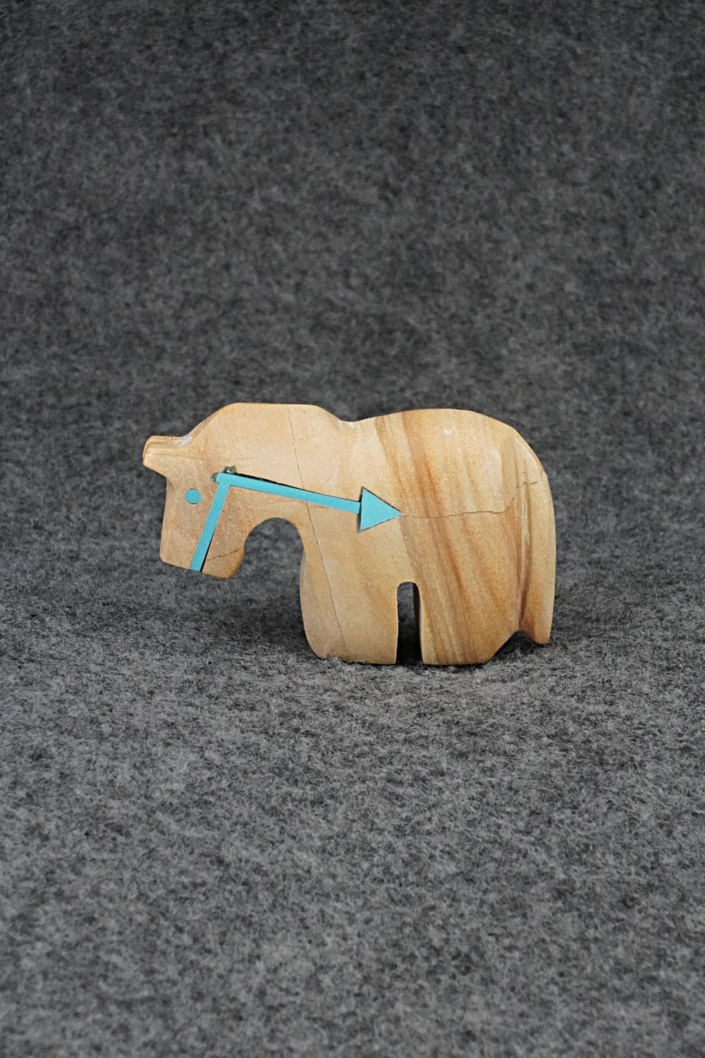 Horse Zuni Fetish Carving - Bernard Laiwakete