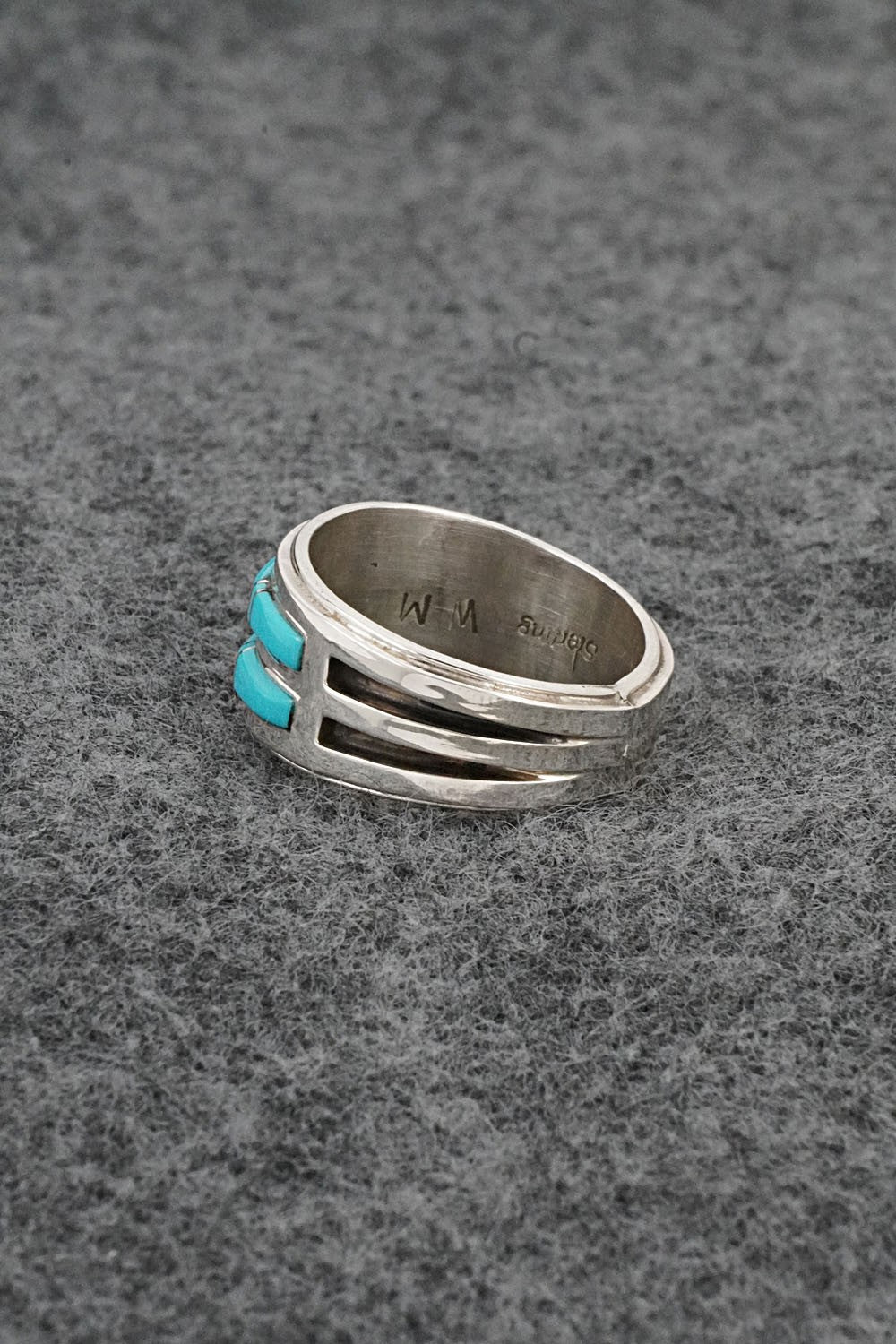 Turquoise & Sterling Silver Ring - Wilbert Muskett Jr. - Size 7.5
