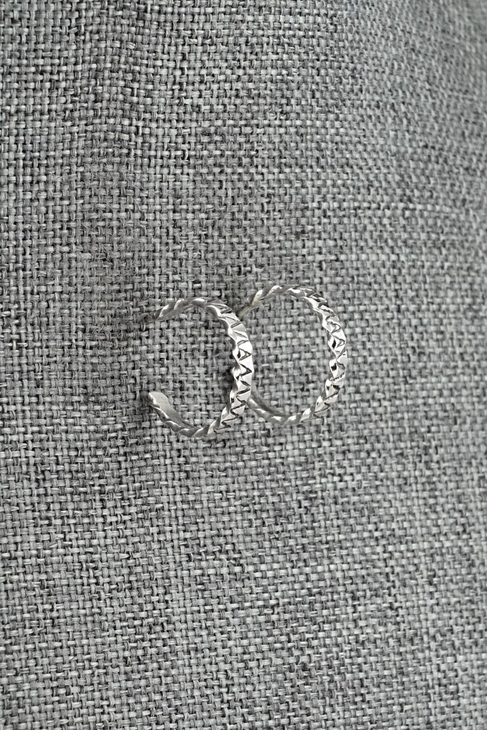 Sterling Silver Hoop Earrings - Elaine Tahe