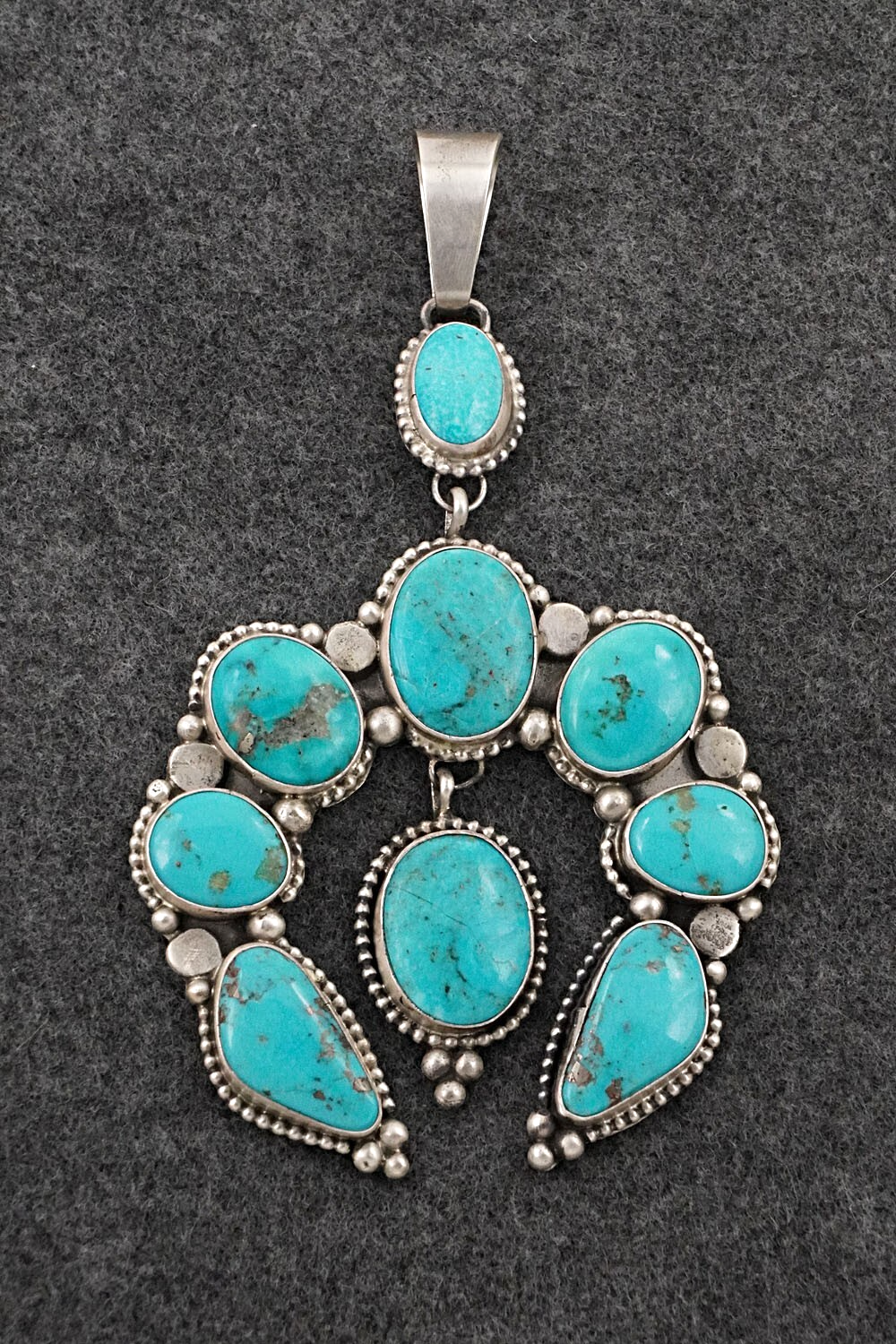 Turquoise & Sterling Silver Pendant - Travis J.