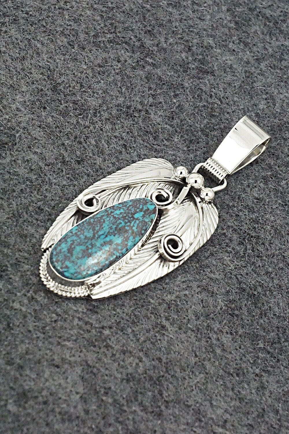 Turquoise & Sterling Silver Pendant - Davey Morgan