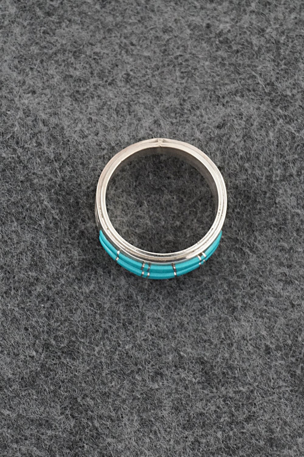 Turquoise & Sterling Silver Ring - Wilbert Muskett Jr. - Size 10.25