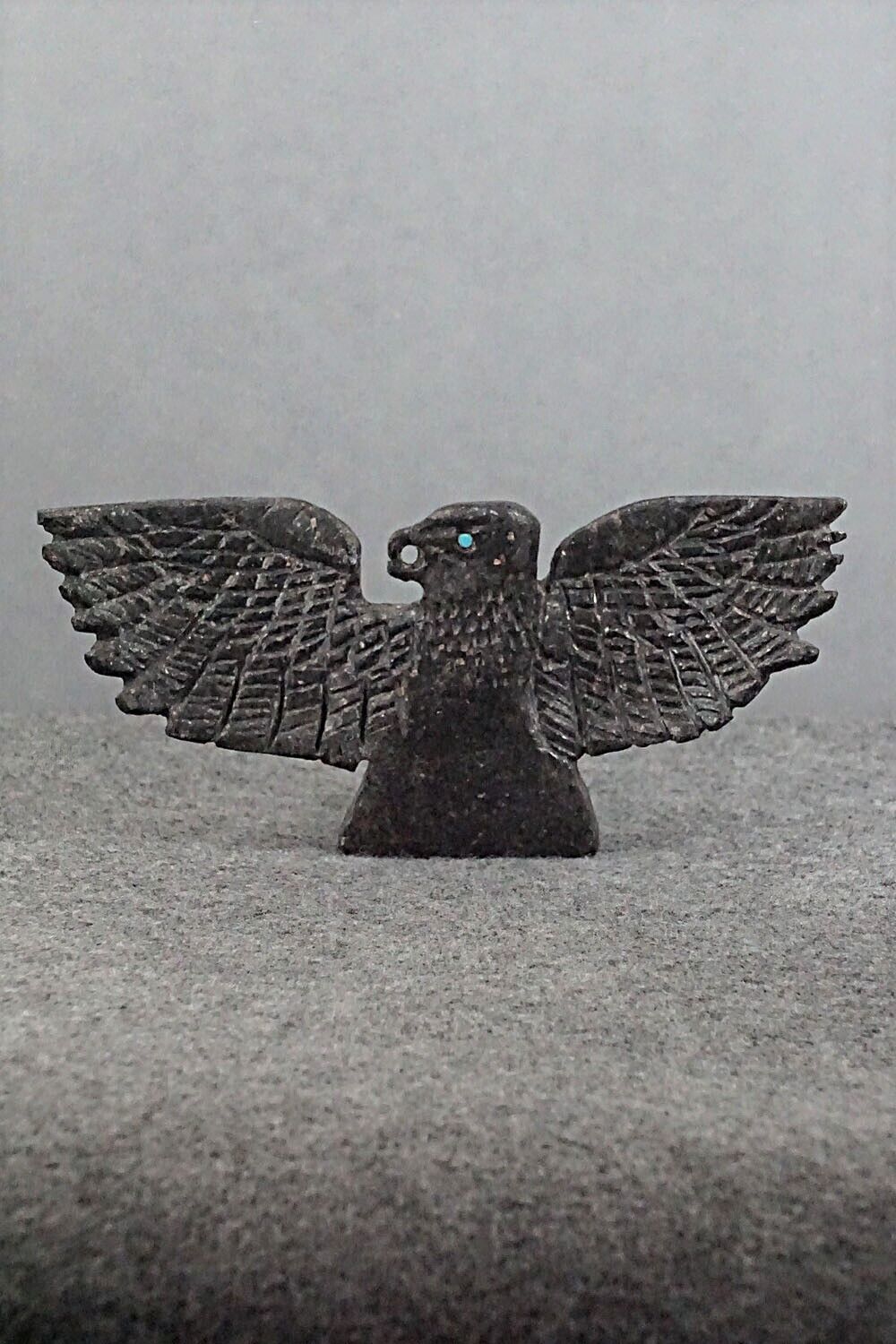 Eagle Zuni Fetish Carving - Jerrold Lahaleon