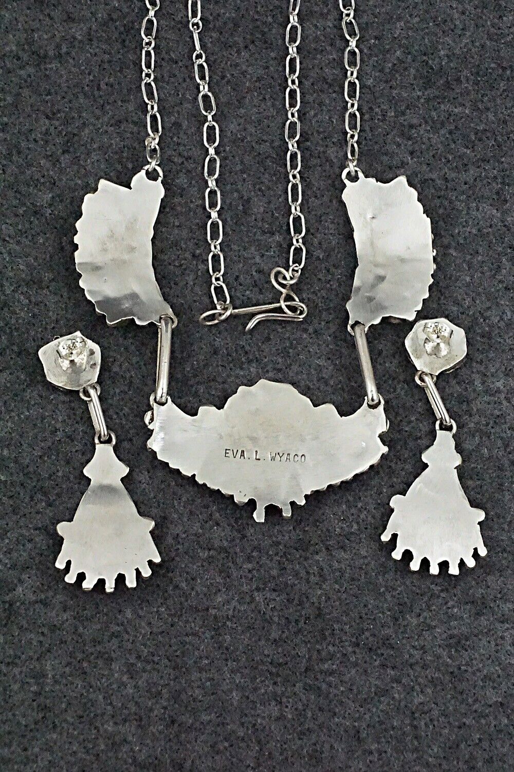 Coral & Sterling Silver Necklace Set - Eva Wyaco