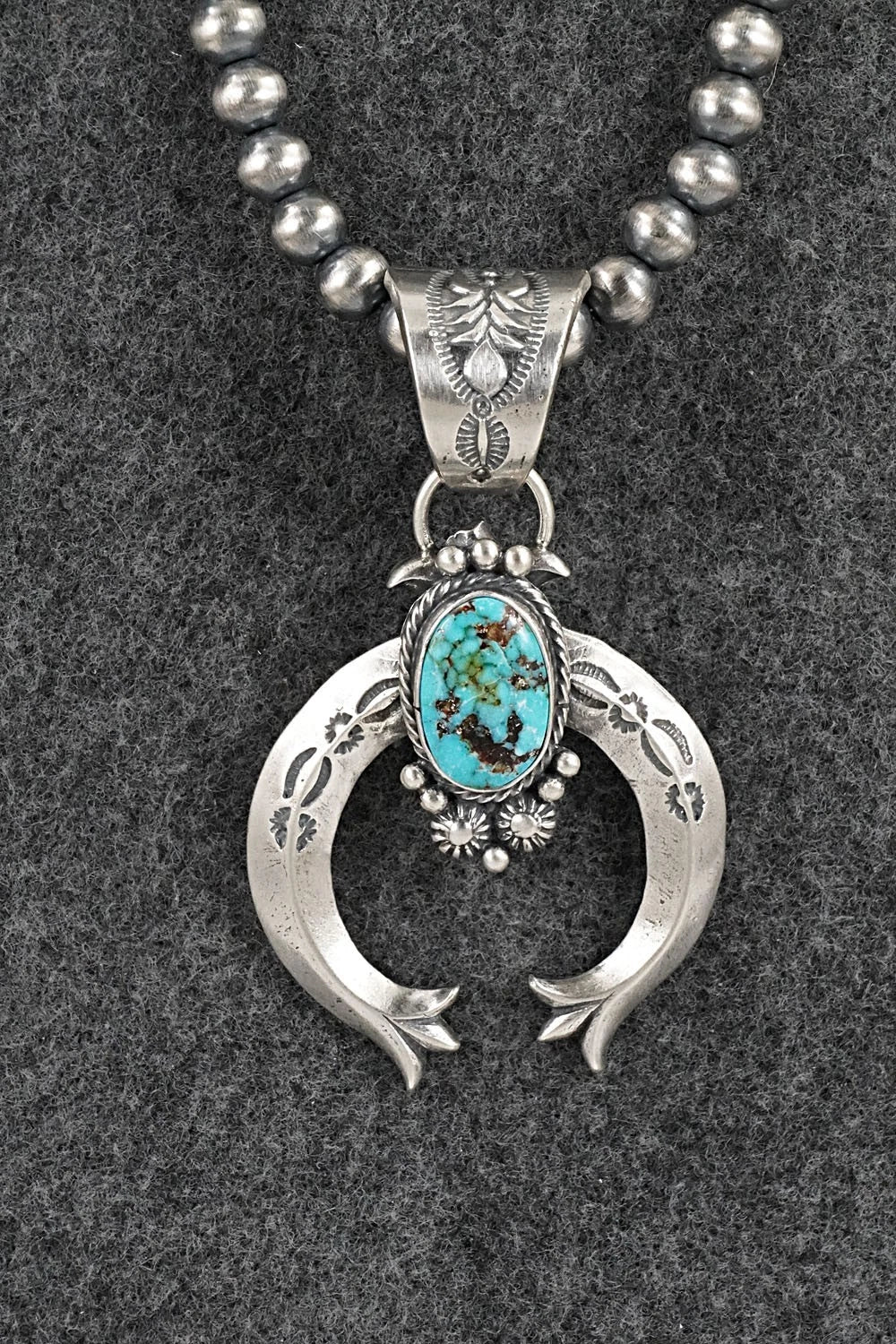 Turquoise & Sterling Silver Necklace - Samuel Yellowhair
