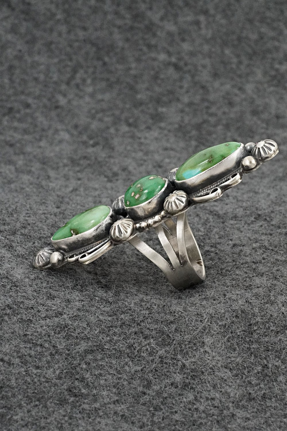 Turquoise & Sterling Silver Ring - Kathleen Livingston - Size 7
