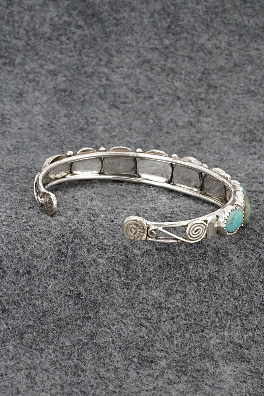 Turquoise & Sterling Silver Bracelet - Priscilla Reeder