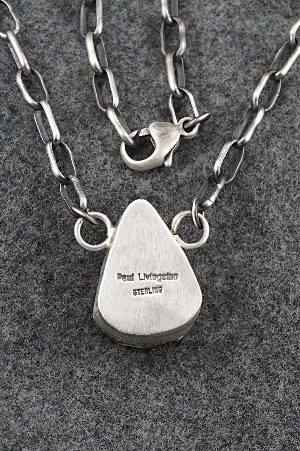 Turquoise & Sterling Silver Necklace - Paul Livingston