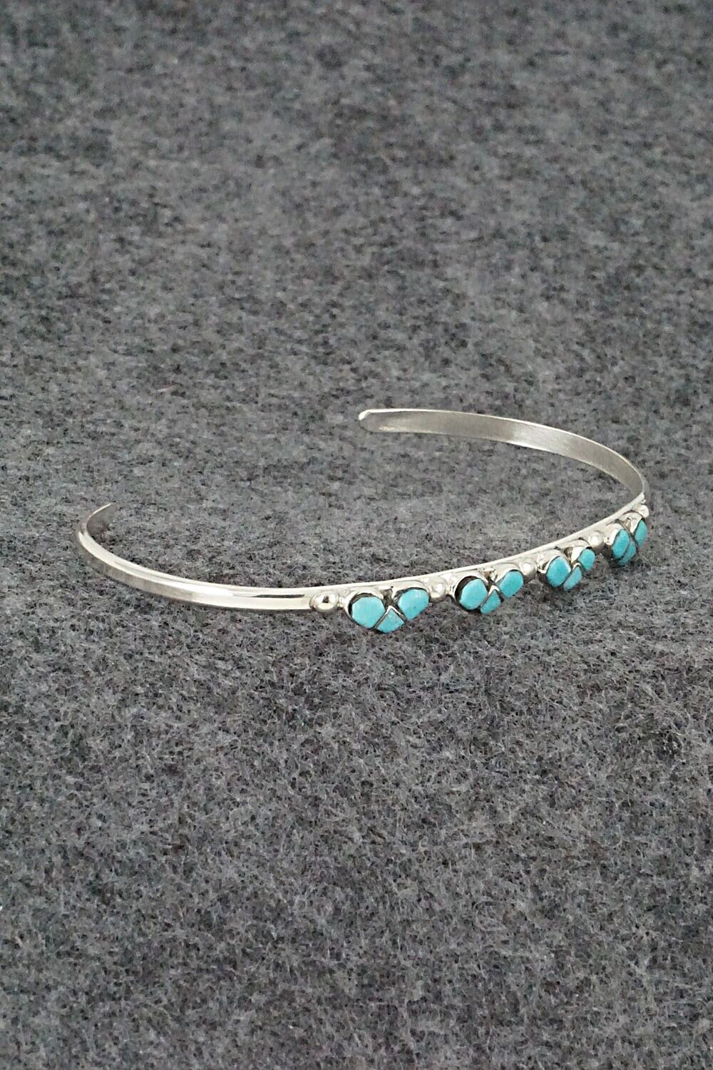 Turquoise & Sterling Silver Bracelet - Karla Chavez