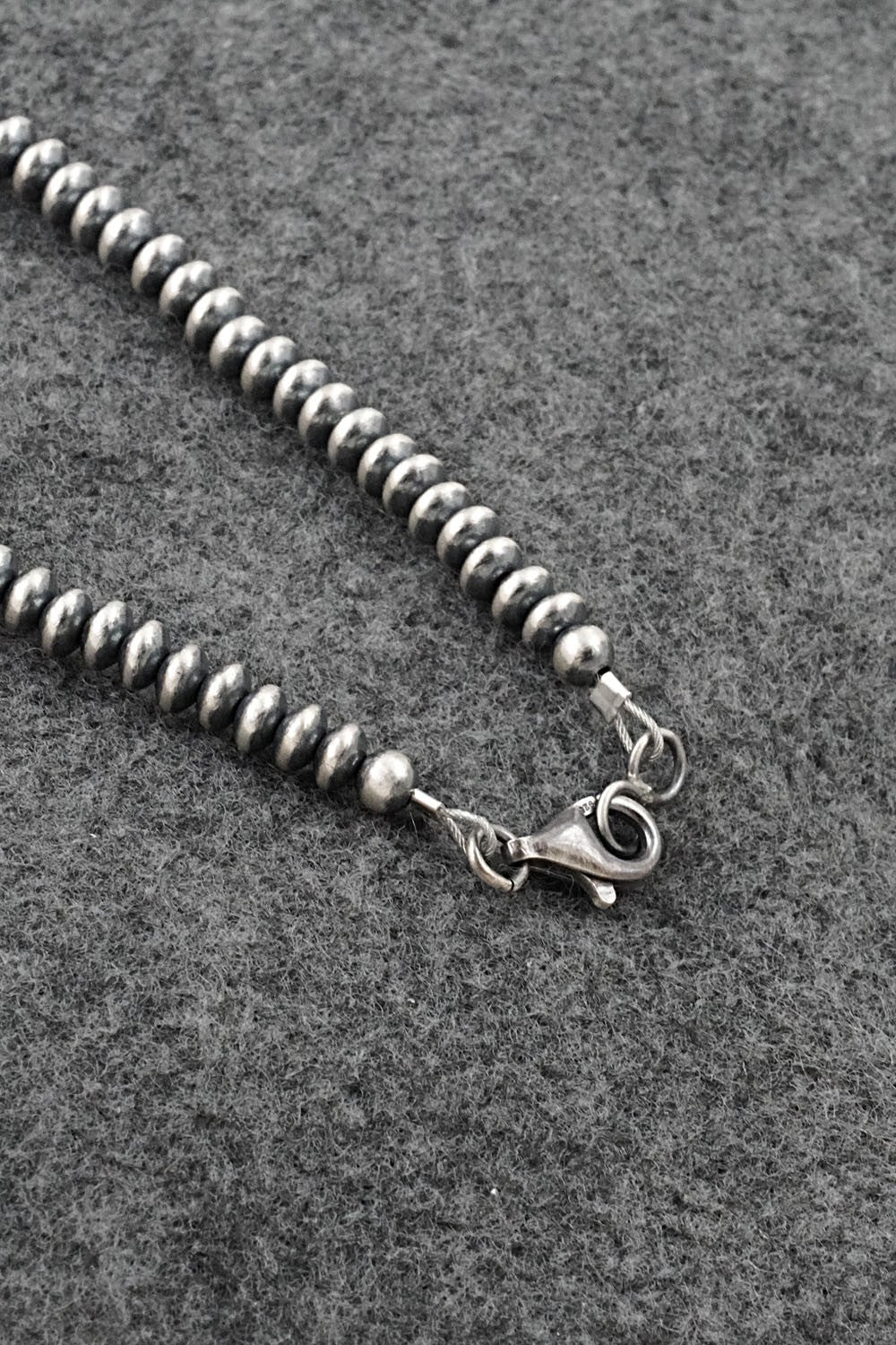 Turquoise & Sterling Silver Mini Squash Blossom Set - Lorena Peina