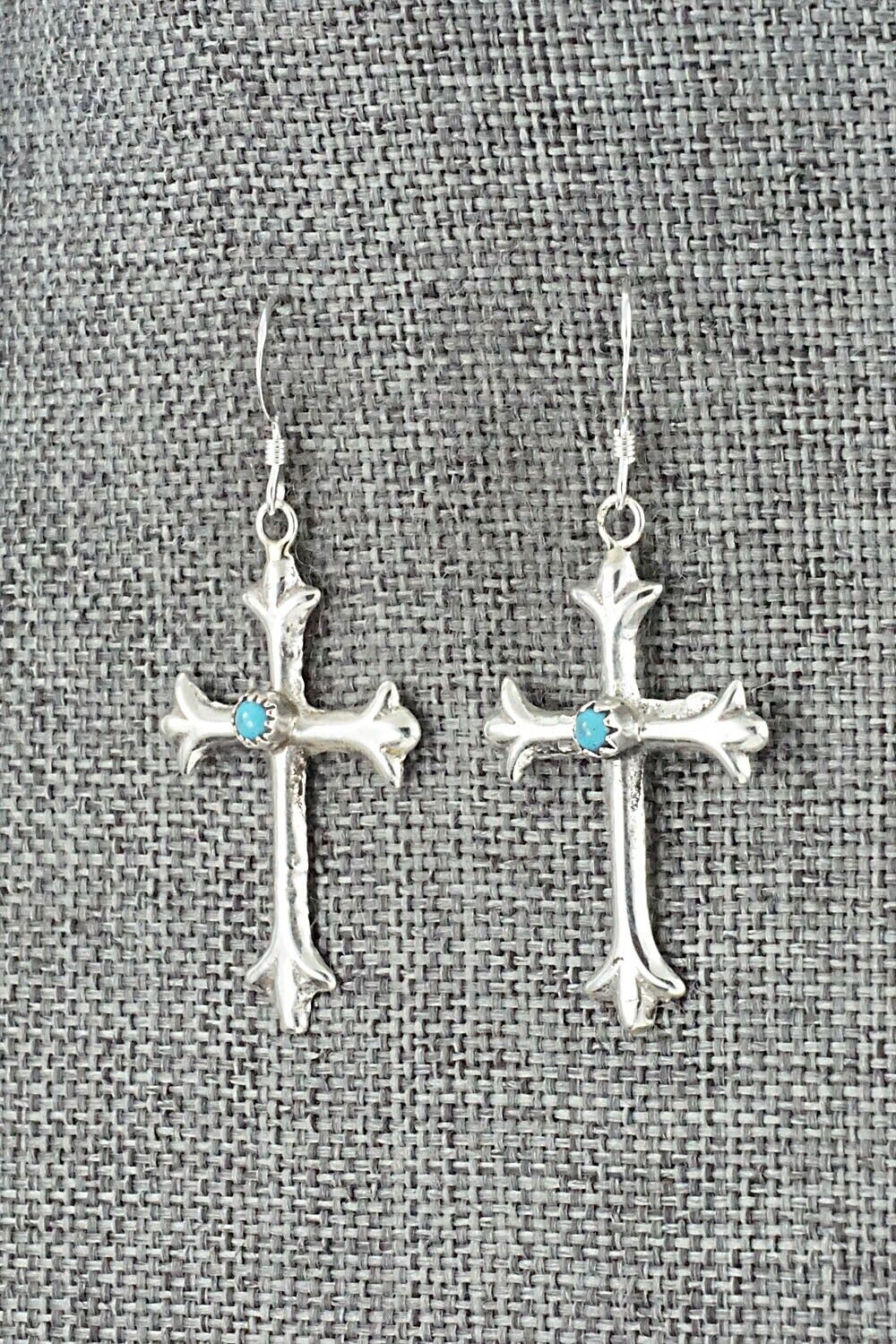 Turquoise & Sterling Silver Earrings - Sylvia Chee