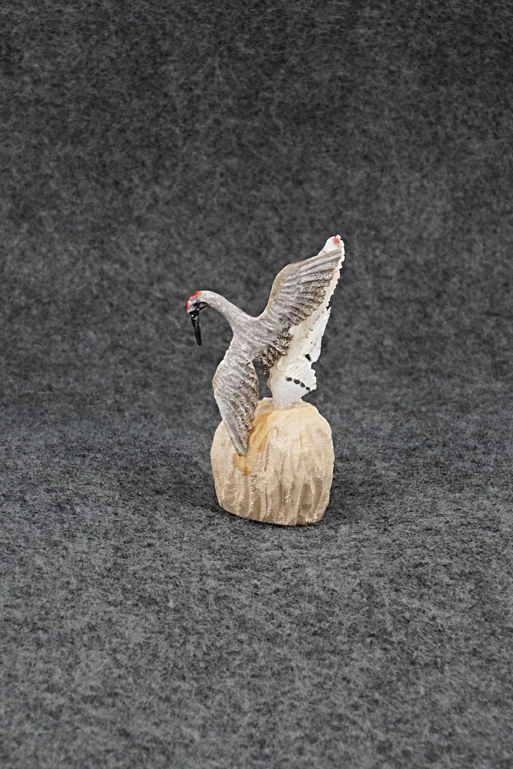 Sandhill Crane Zuni Fetish Carving - Ruben Najera