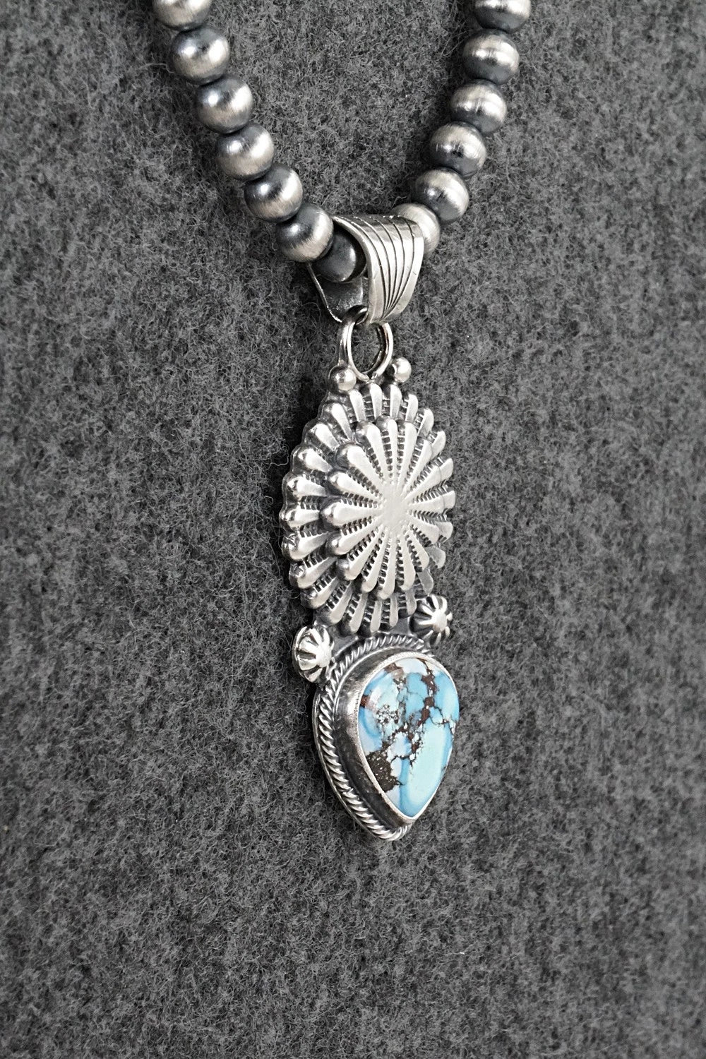 Turquoise & Sterling Silver Necklace - Sharon McCarthy