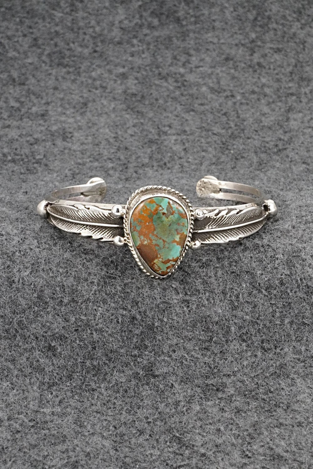 Turquoise & Sterling Silver Bracelet - Priscilla Reeder