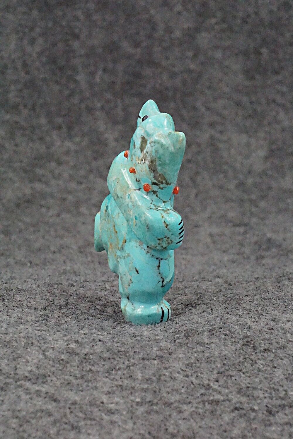 Dancing Bear Zuni Fetish Carving - Claudia Peina