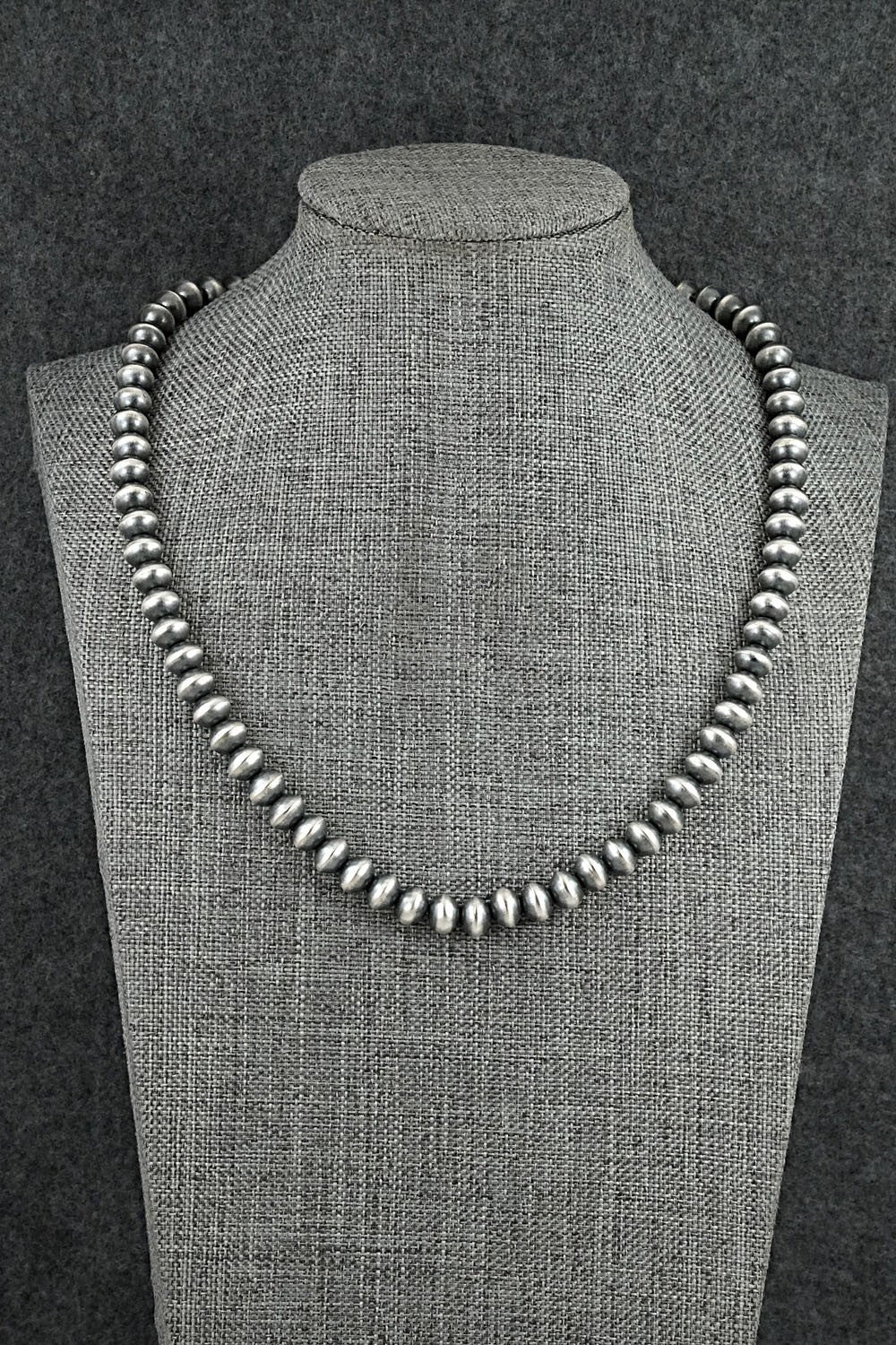 Sterling Silver Navajo Pearl Necklace 18" - Tonisha Haley