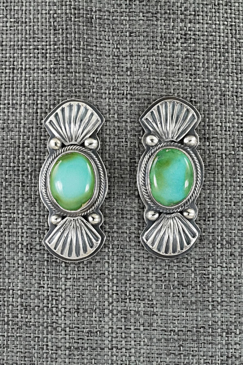 Turquoise & Sterling Silver Necklace and Earrings Set - Randy Boyd