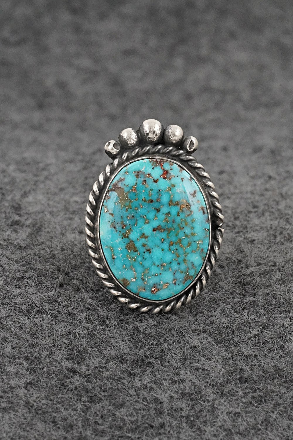 Turquoise & Sterling Silver Ring - Rena Begay - Size 6