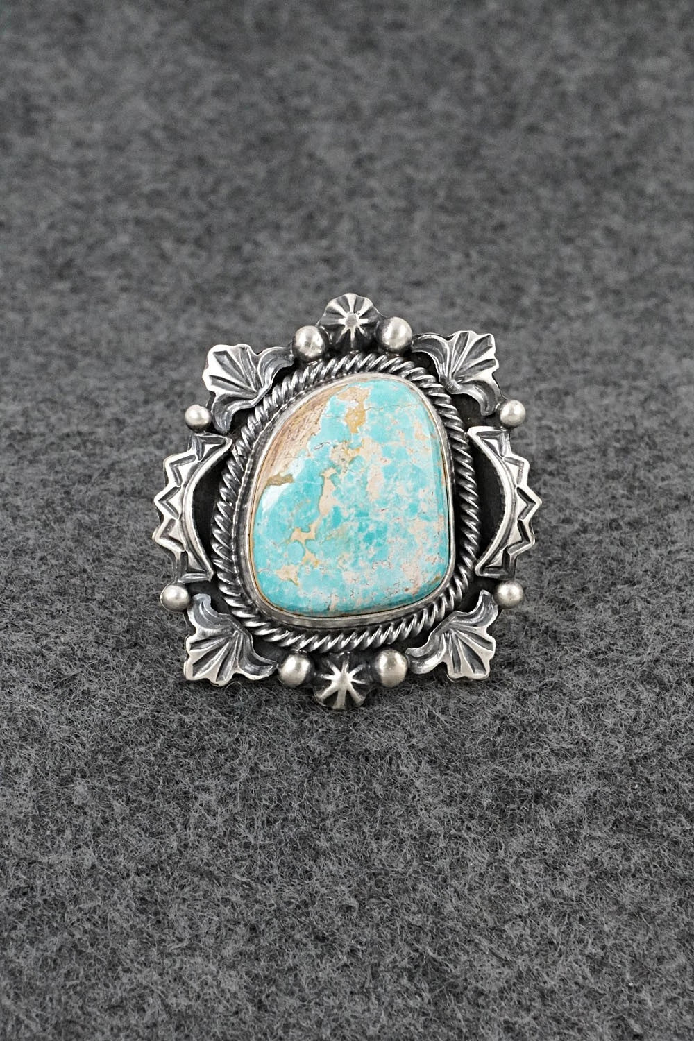 Turquoise & Sterling Silver Ring - Randy Boyd - Size 6.5