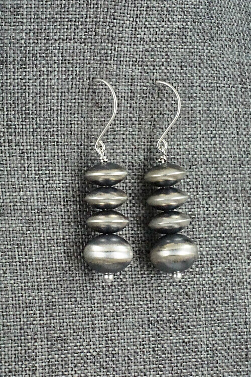 Sterling Silver Navajo Pearl Earrings - Bryannen Halwood