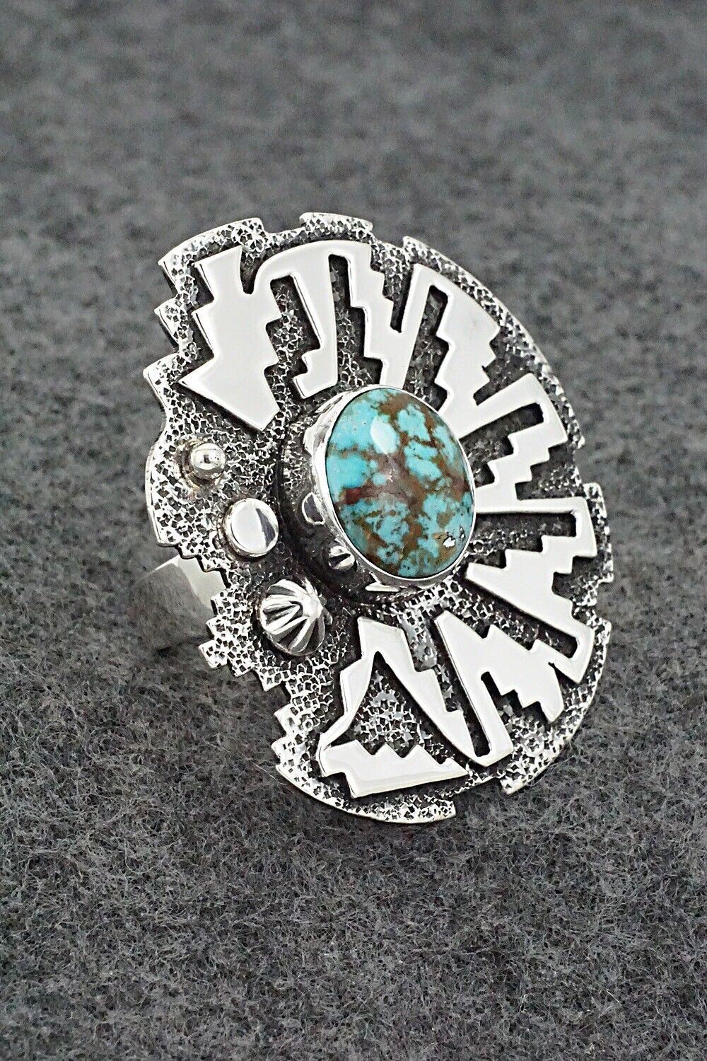 Turquoise & Sterling Silver Ring - Marita Benally - Size 10