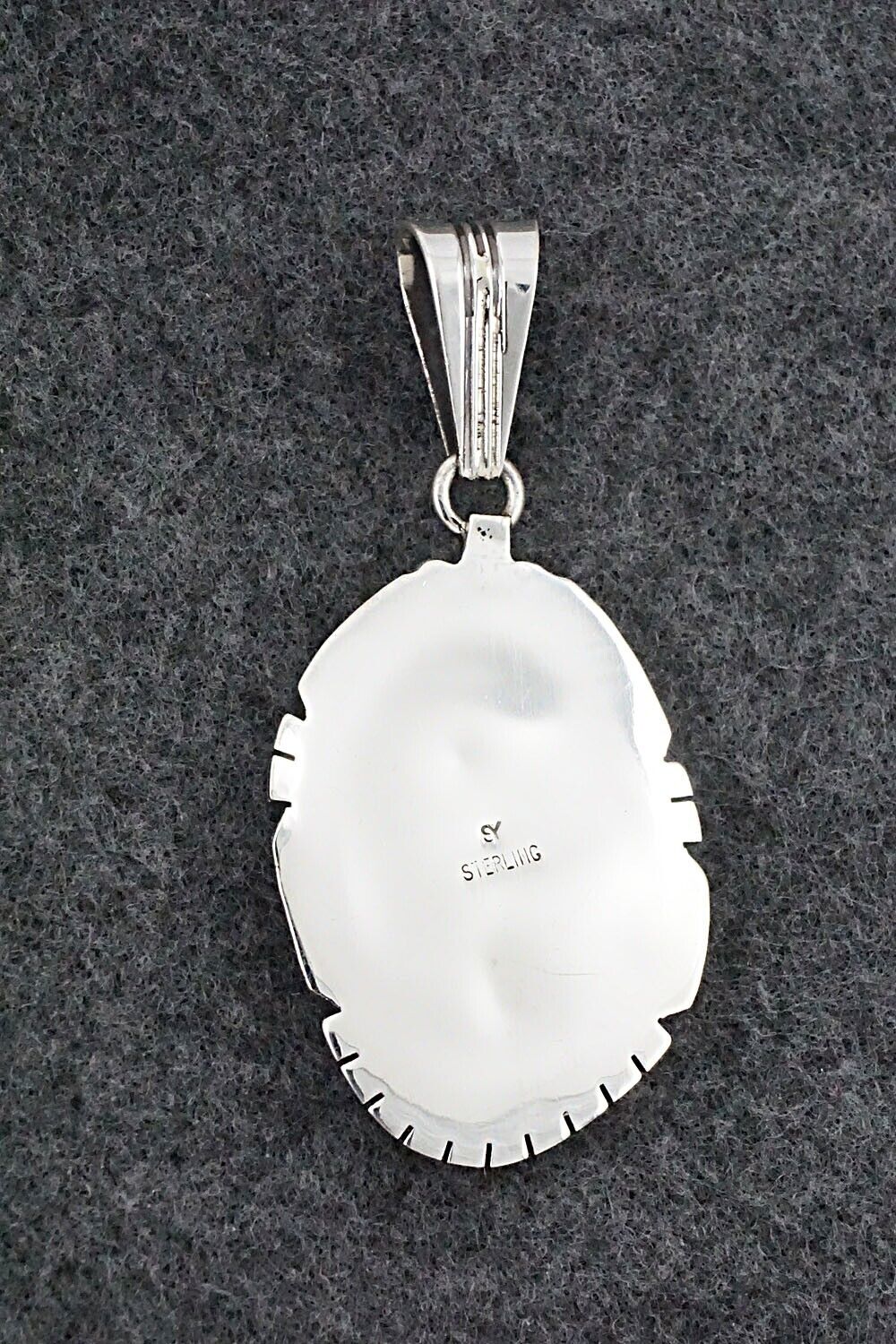 Turquoise & Sterling Silver Pendant - Samuel Yellowhair