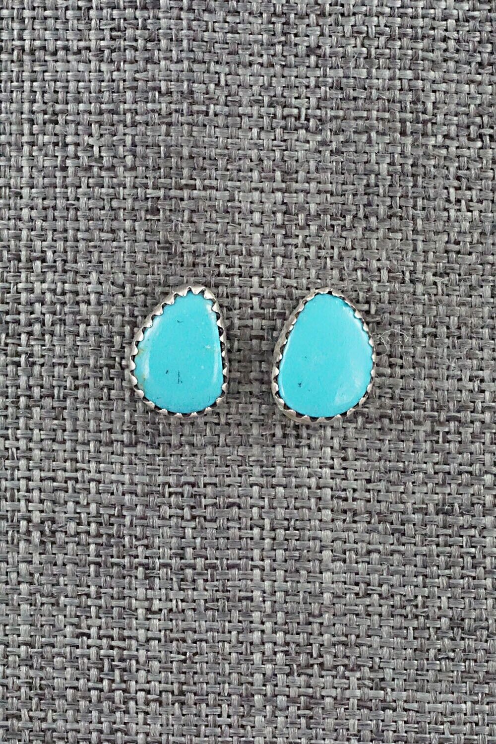 Turquoise & Sterling Silver Earrings - Annie Spencer