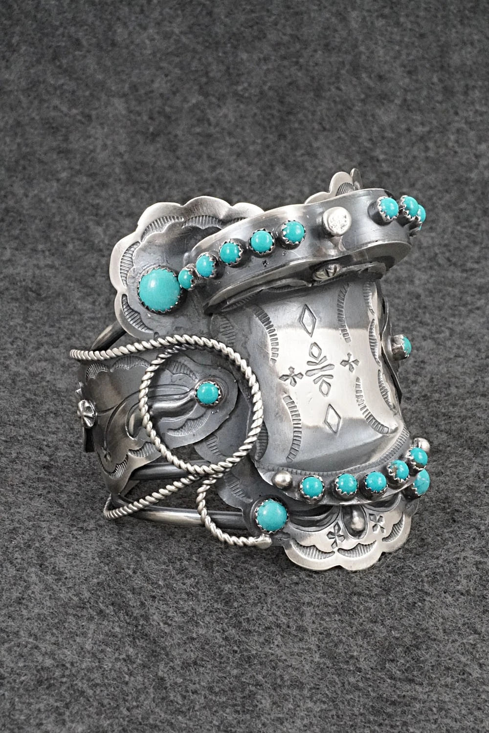 Turquoise & Sterling Silver Bracelet - Tim Yazzie