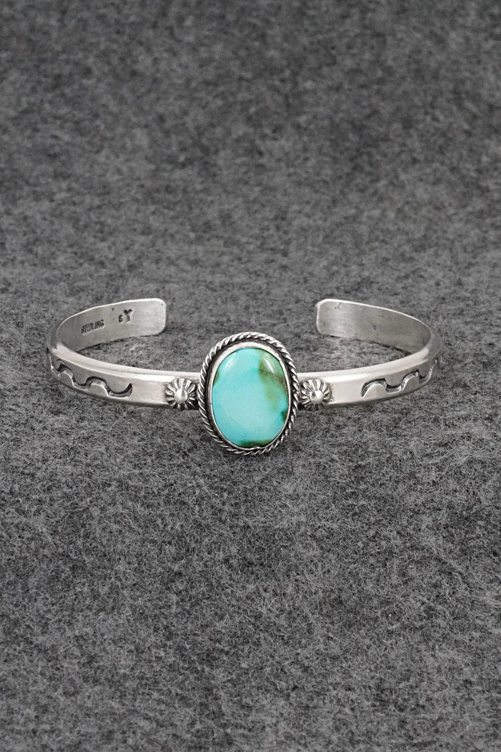 Turquoise & Sterling Silver Bracelet - Samuel Yellowhair