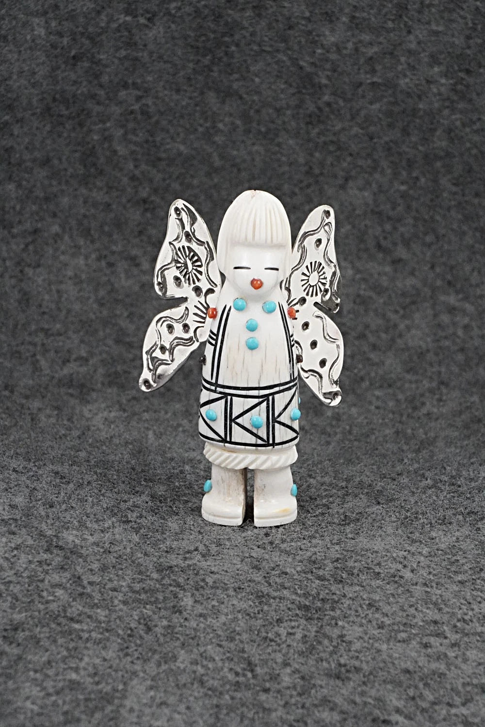 Butterfly Maiden Zuni Fetish Carving - Claudia Peina