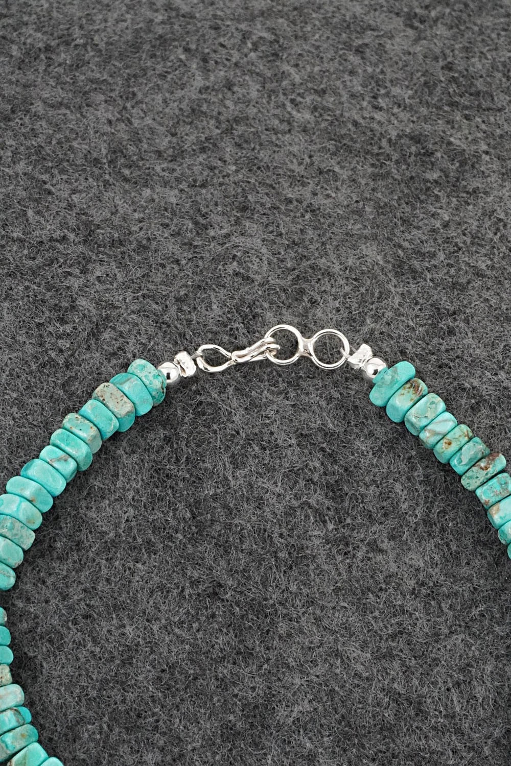 Turquoise & Sterling Silver Bracelet - Doreen Jake