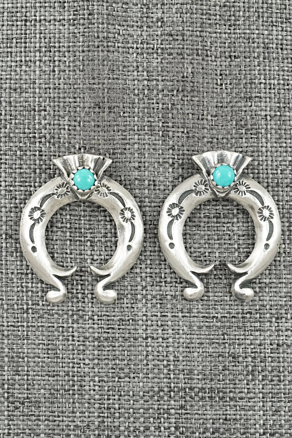 Turquoise & Sterling Silver Earrings - Adrienne Gordon